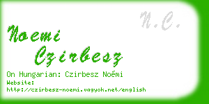 noemi czirbesz business card